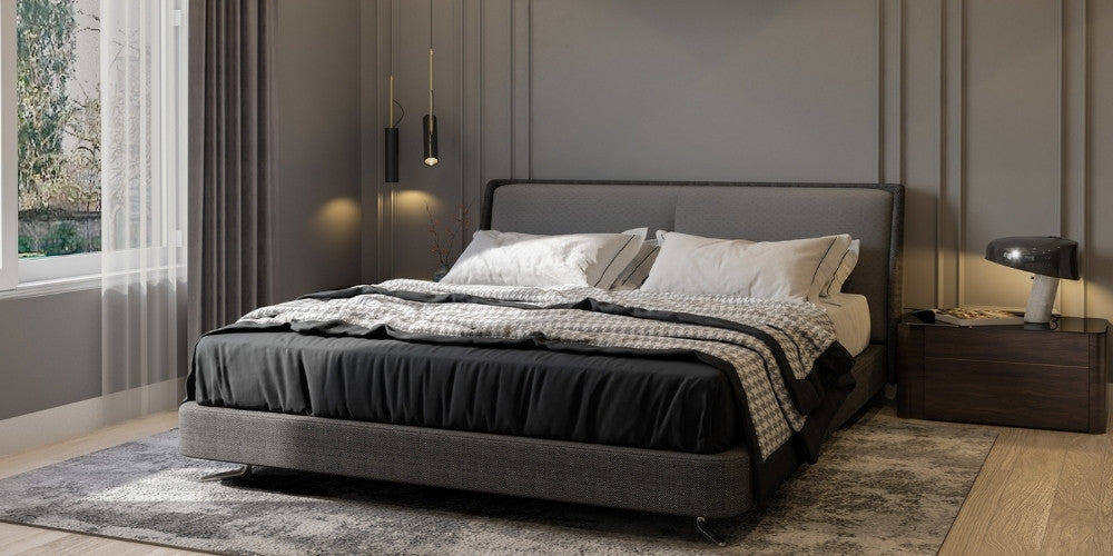 chambre à coucher avec luminaires