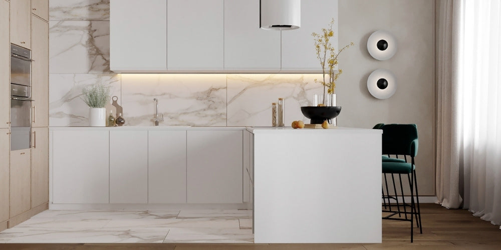 cuisine blanche lumineuse