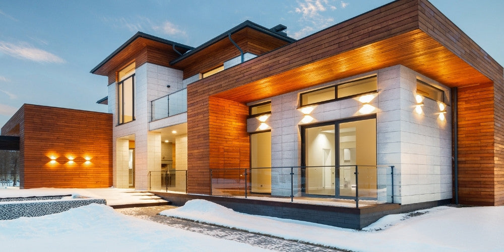 espace extérieur et applique murale