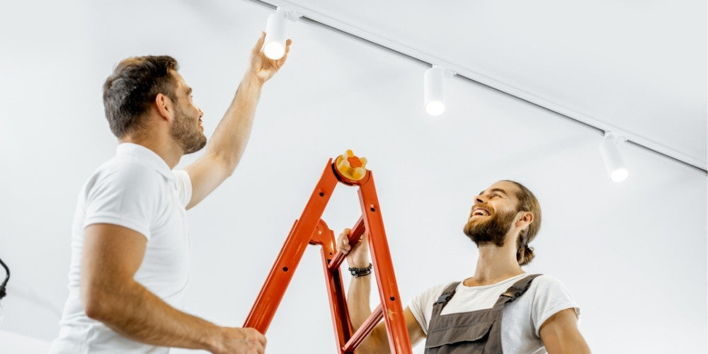 pose luminaire au plafond