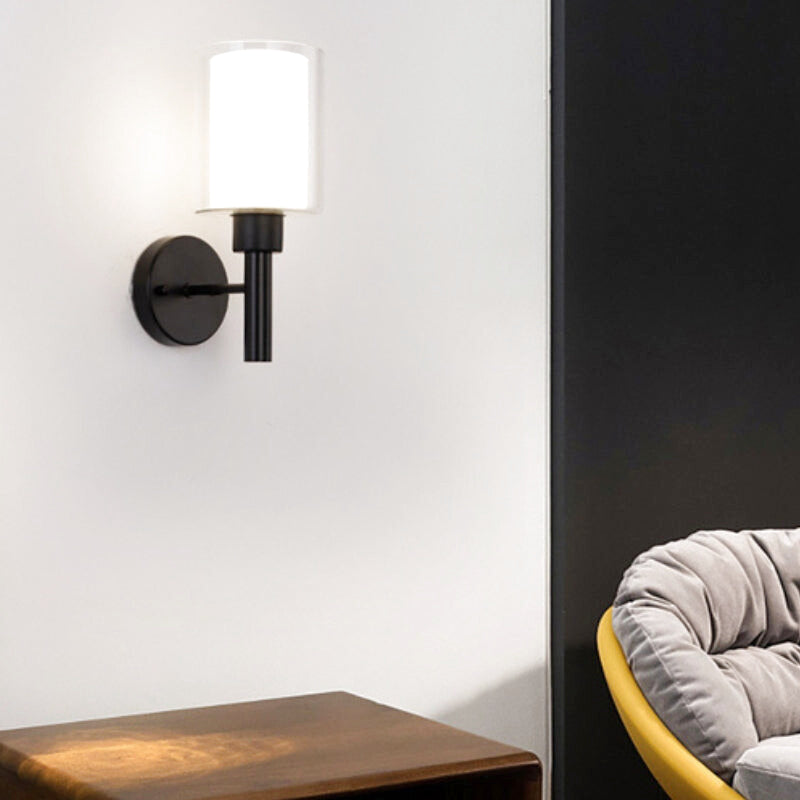 applique murale abat jour noir 1