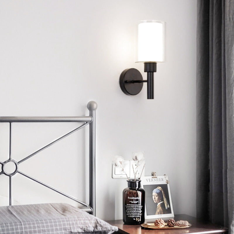 applique murale abat jour noir 2