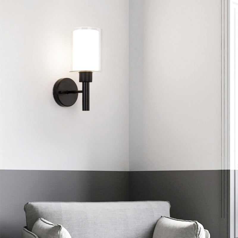 applique murale abat jour noir