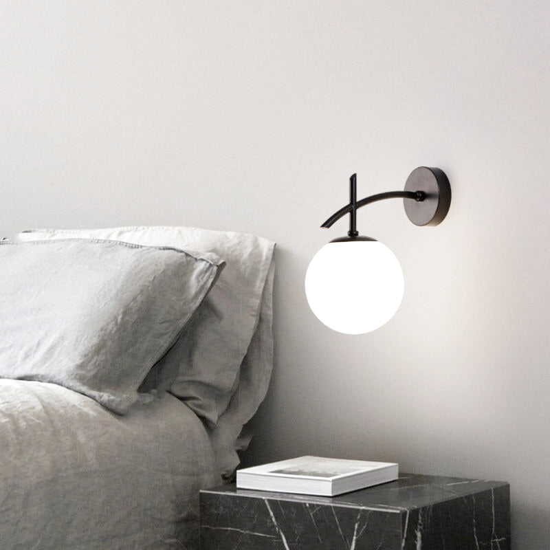 applique murale acier noir