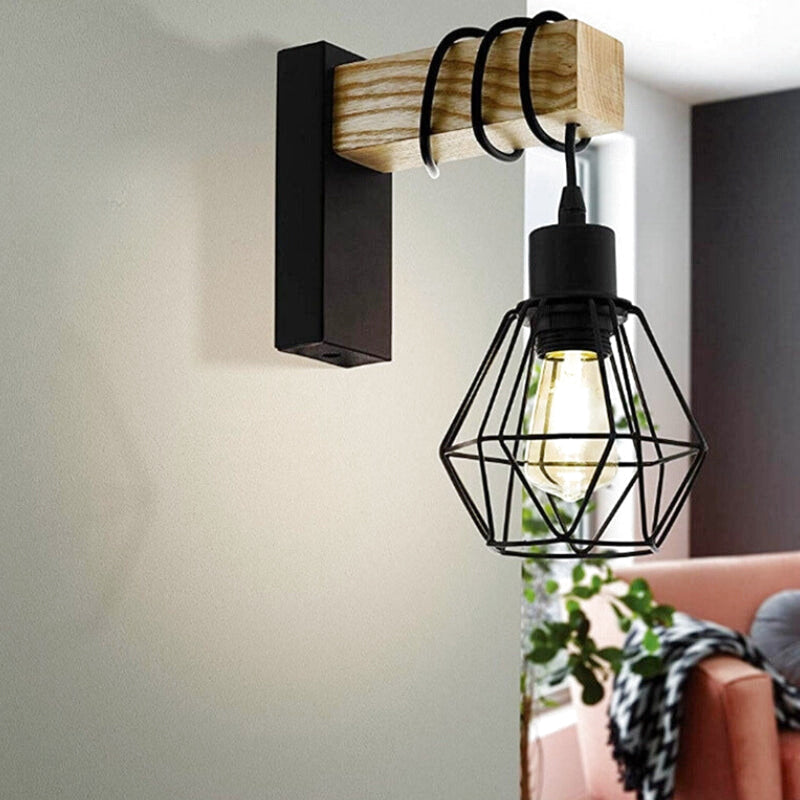 applique murale avec équerre bois 1