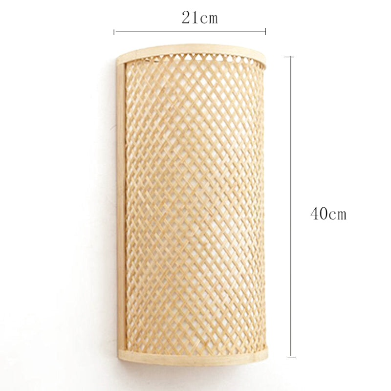 applique murale bambou rotin 4