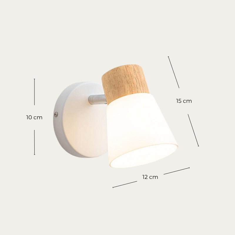 Applique Murale Bois Ampoule