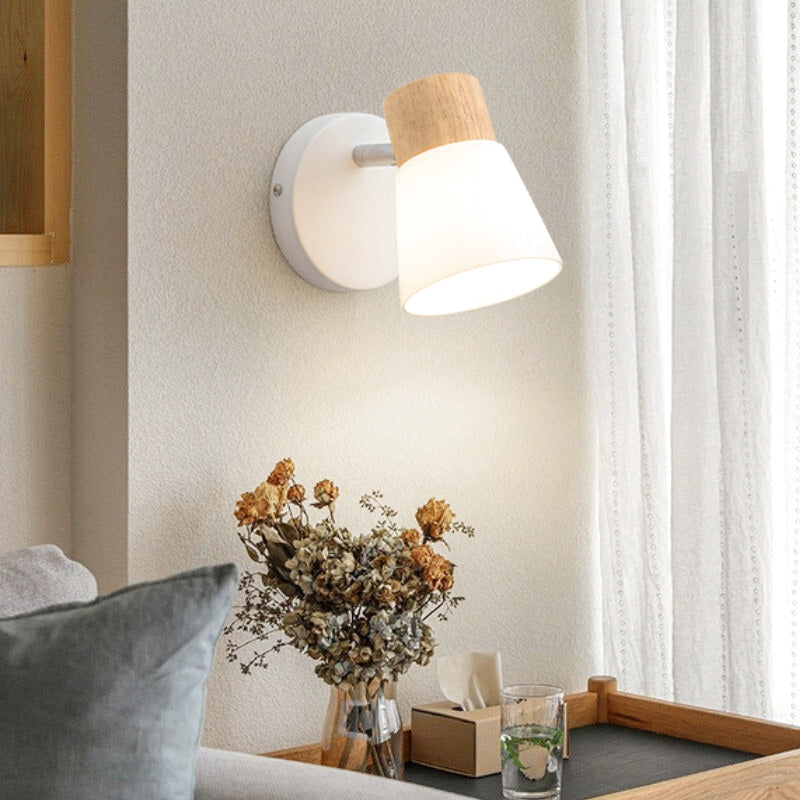 applique murale bois ampoule