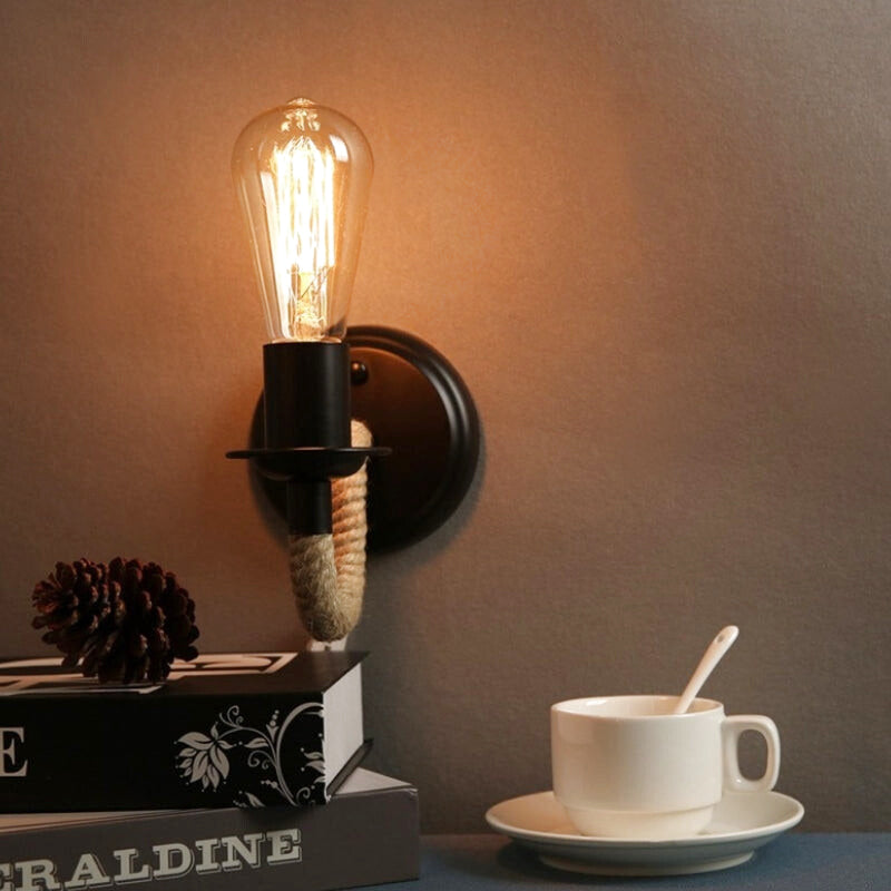 applique murale bois corde 1