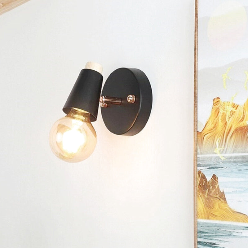 applique murale bois et verre 1