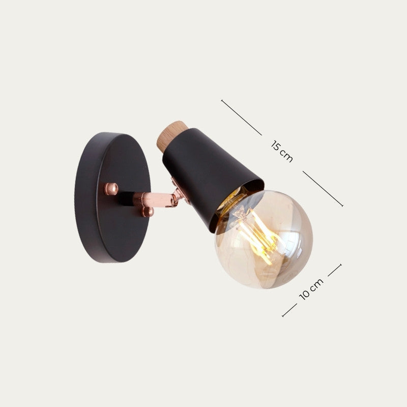 Applique Murale Bois Et Verre