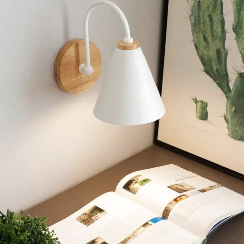 applique murale bois métal