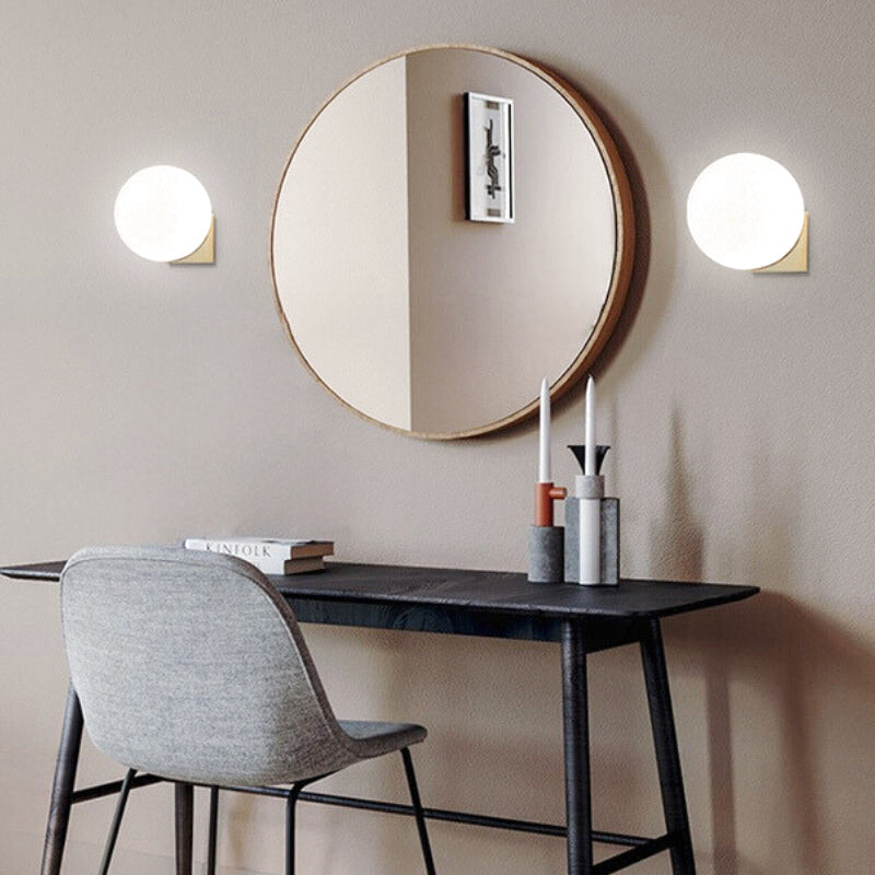 applique murale boule salle de bain