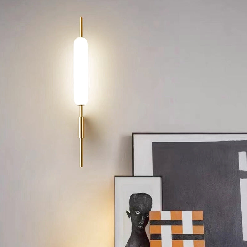 applique murale bronze doré