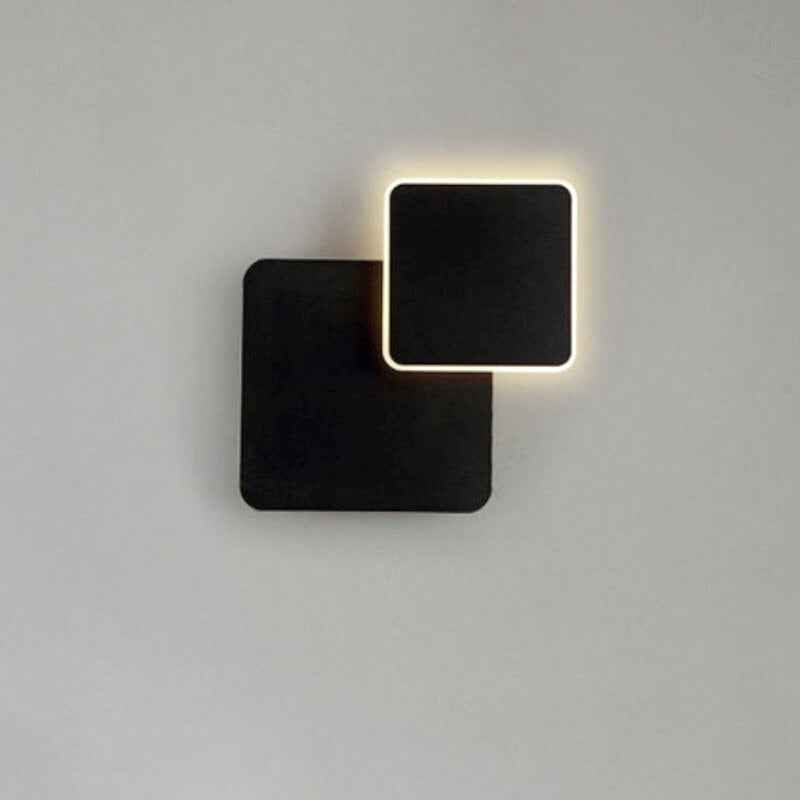 Applique Murale Carrée Noire 2