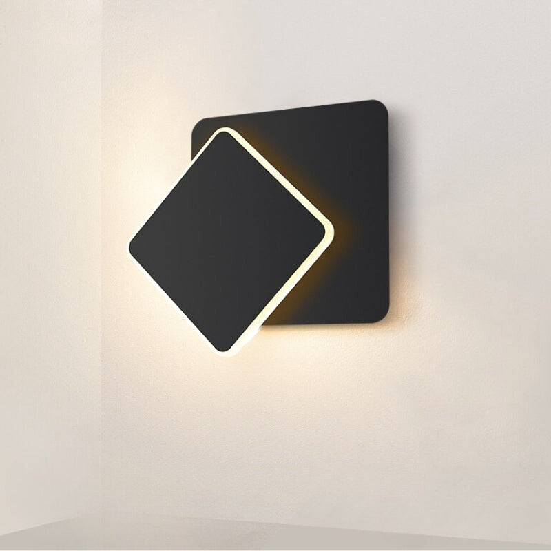 Applique Murale Carrée Noire 3