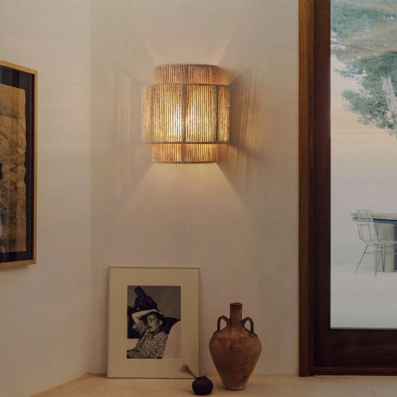 applique murale chambre osier 1