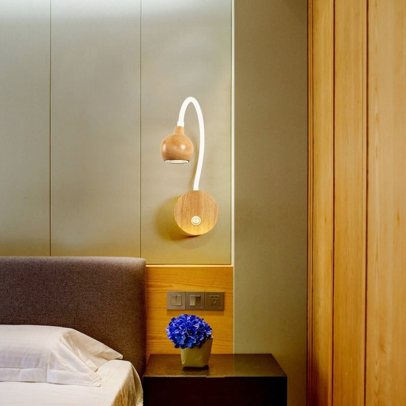 applique murale déportée bois 2