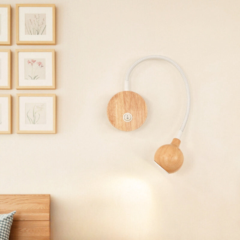 applique murale déportée bois