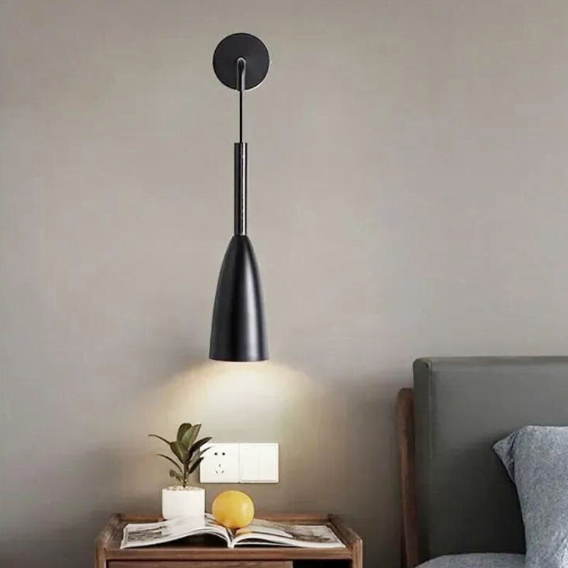 applique murale design métal noir