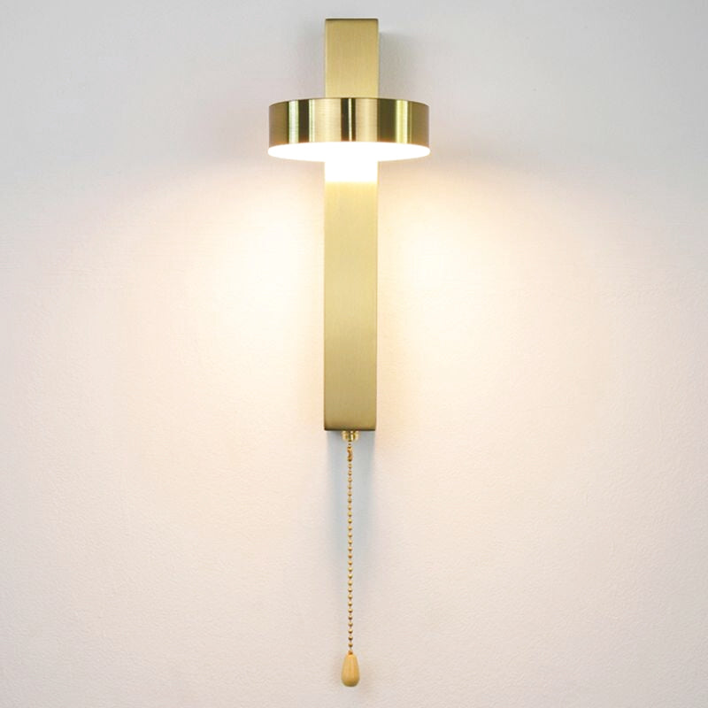 applique murale dorée avec interrupteur 2