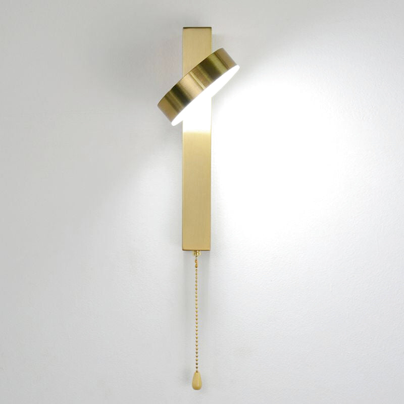 applique murale dorée avec interrupteur 3