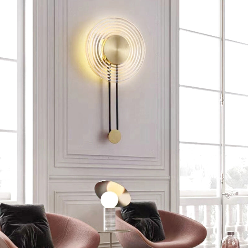 applique murale dorée design