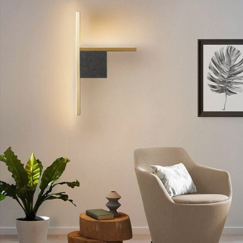 applique murale dorée salle de bain 1