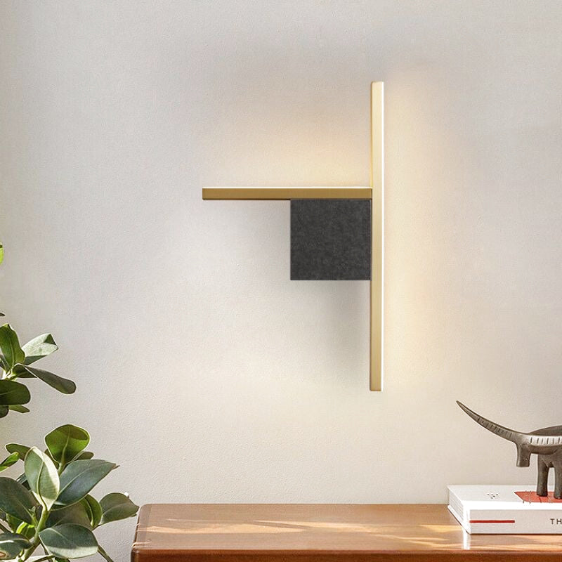 applique murale dorée salle de bain 3