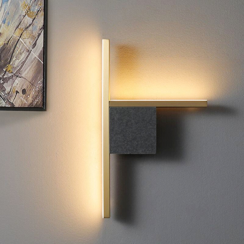 applique murale dorée salle de bain