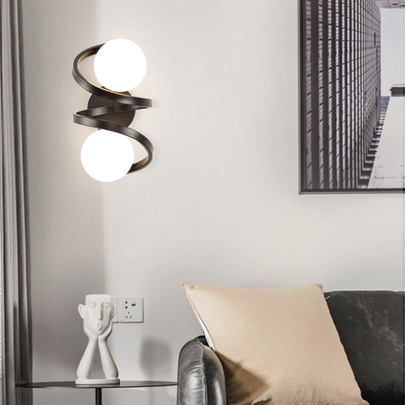 applique murale double noir 1