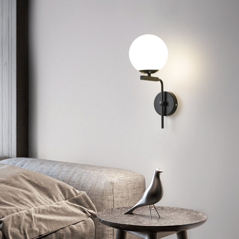 applique murale en fer forgé noir