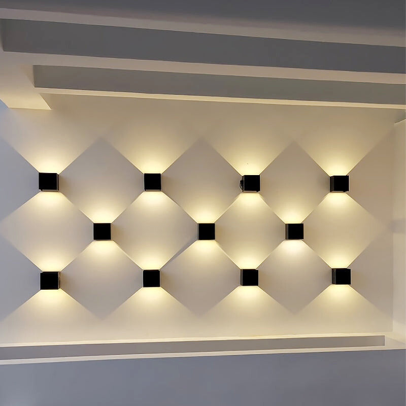 applique murale extérieur cube 1