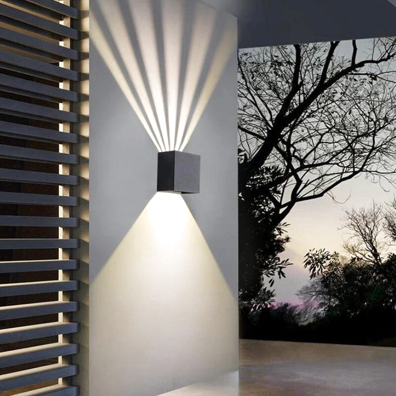 applique murale extérieur cube 4