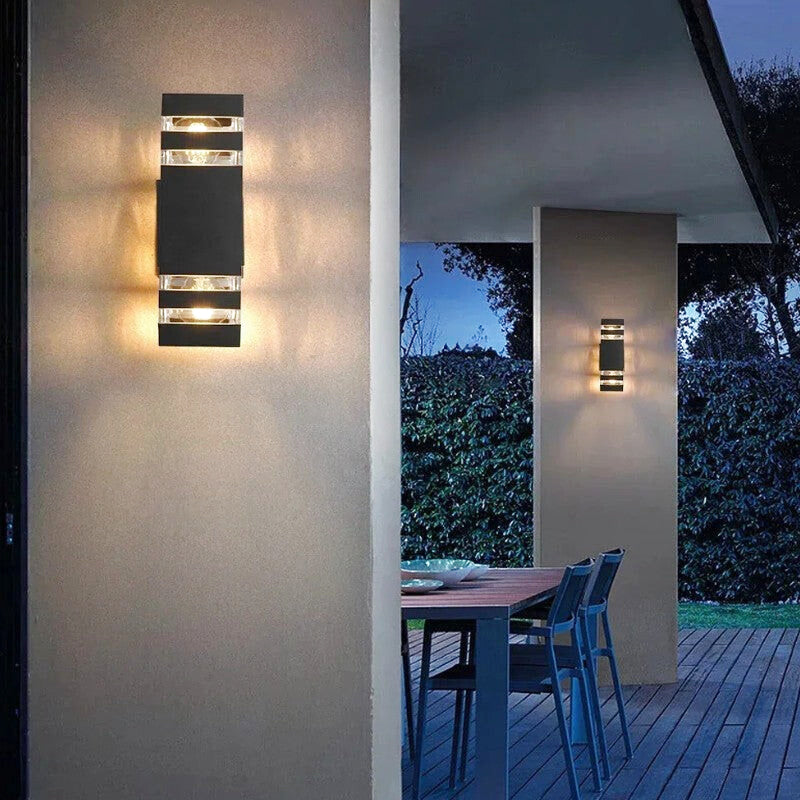 applique murale extérieur double éclairage 3