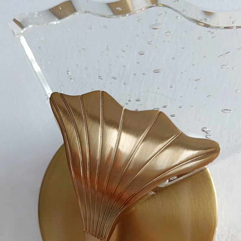 applique murale feuille dorée 4