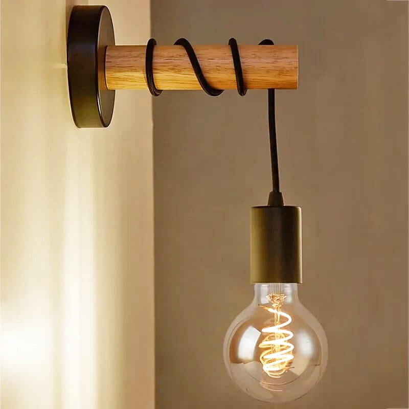 applique murale industrielle bois 4