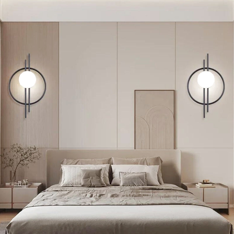 applique murale intérieur metal noir 1