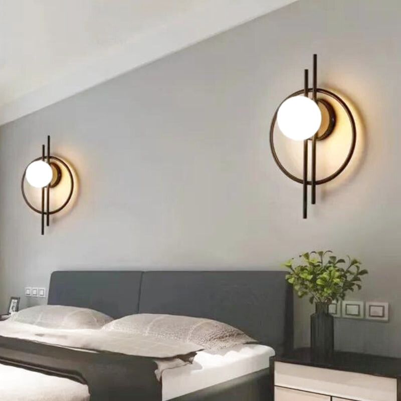 applique murale intérieur metal noir 2