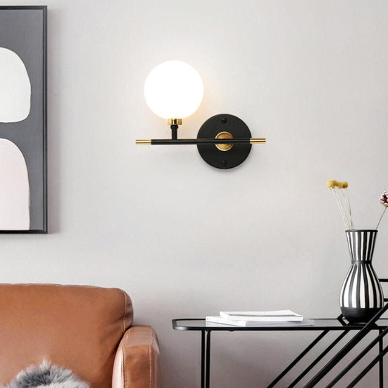 applique murale noir et or 1