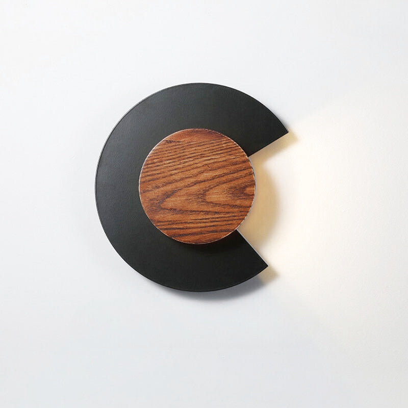 applique murale noire et bois 4