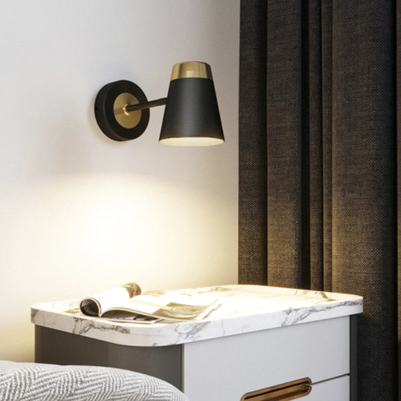 applique murale noire et doré