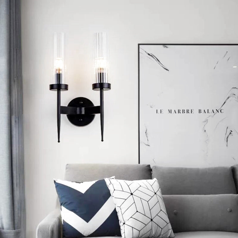 Applique murale noire industrielle 1