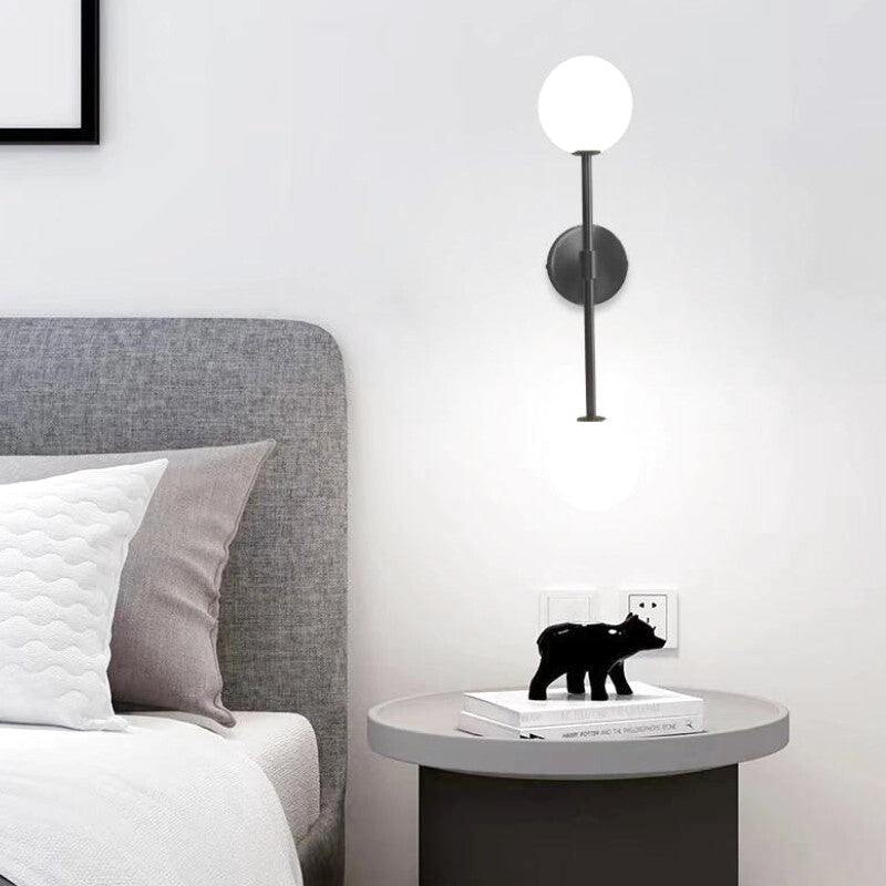 Applique Murale Noire Ronde 1