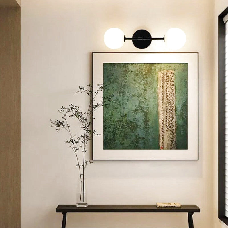 Applique Murale Noire Ronde 2