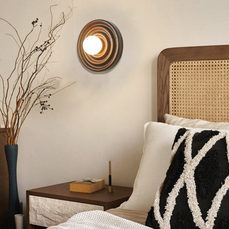 applique murale ronde bois 3