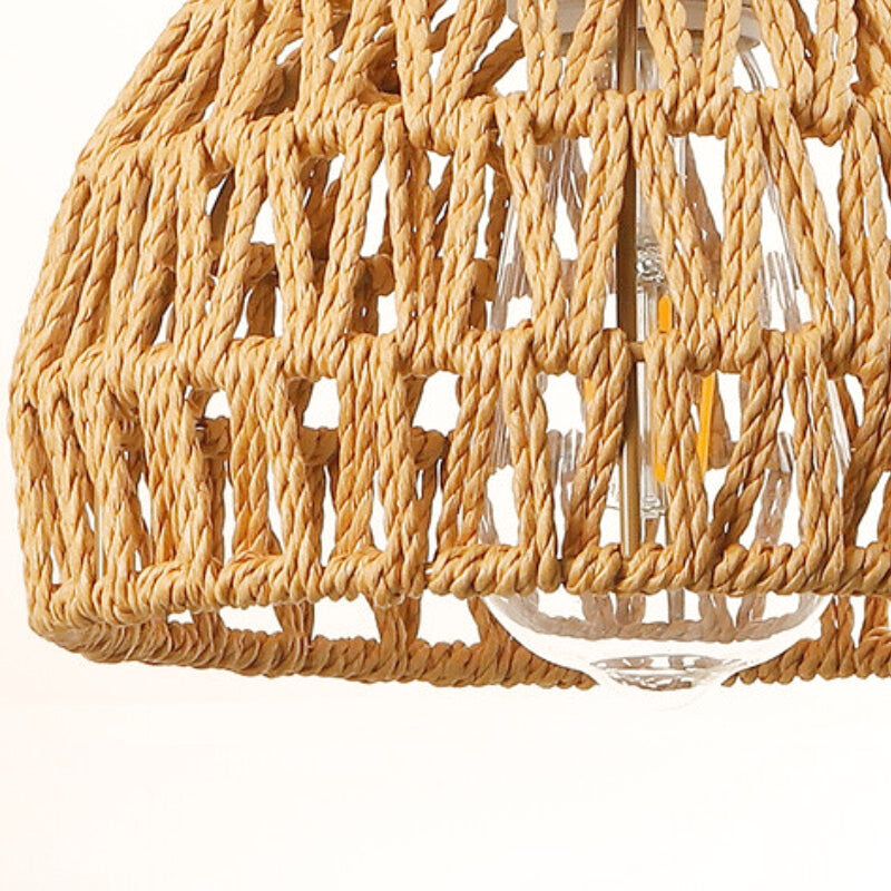 applique murale ronde rotin 2