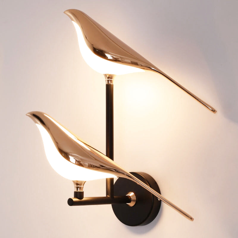 applique murale rose doré 2