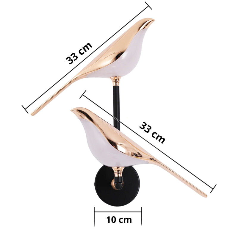 applique murale rose doré 3