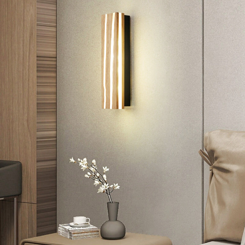 applique murale salle de bain bois 1